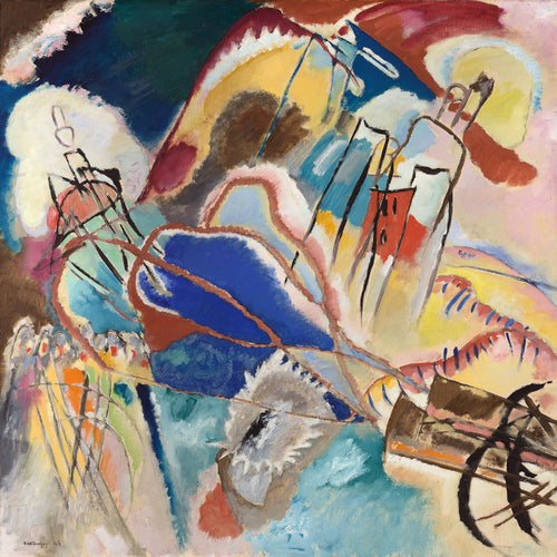 Wassily Kandinsky, Improvisation No. 30 (Cannons), 1913. Art Institute of Chicago, CC0.